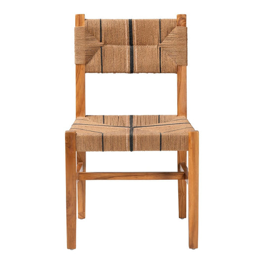 bali & pari - Prita Dining Chair in Brown/Natural Brown - DCC-02-Wood/Brown-DC view 2
