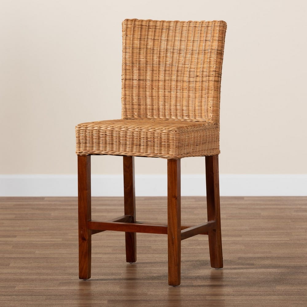 bali & pari - Racquel Counter Stool in Natural Brown/Walnut Brown - DC9002-Rattan-CS view 9