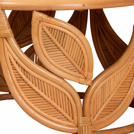 bali & pari - Raflesia Coffee Table in Light honey - Raflesia-Light Honey Rattan-CT view 2