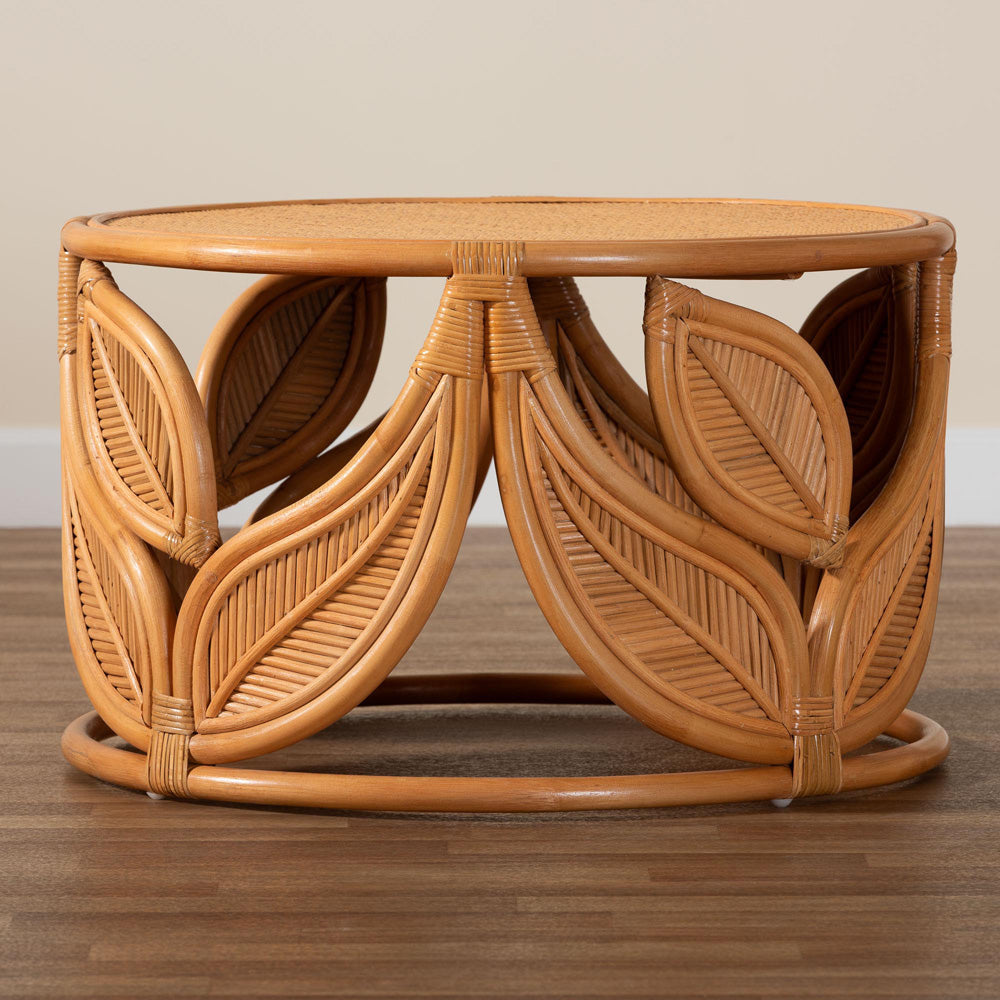 bali & pari - Raflesia Coffee Table in Light honey - Raflesia-Light Honey Rattan-CT view 6