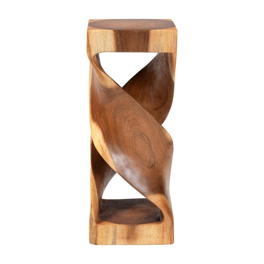 bali & pari - Rapha End Table in Natural Brown - Suar S/T 012-Natural-Side Table view 2