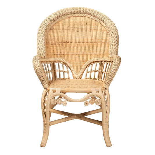 bali & pari - Ratu Chair in Natural Brown - Ratu-Rattan-AC view 2