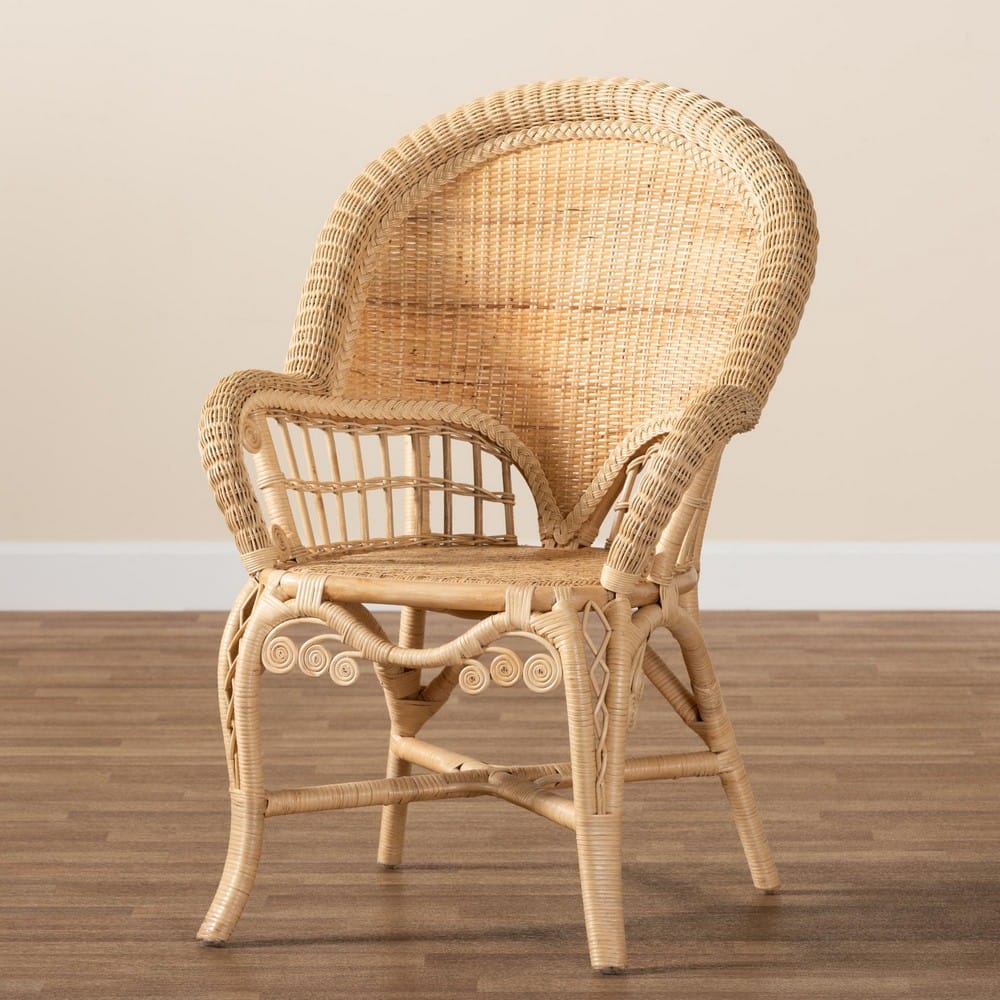 bali & pari - Ratu Chair in Natural Brown - Ratu-Rattan-AC view 9
