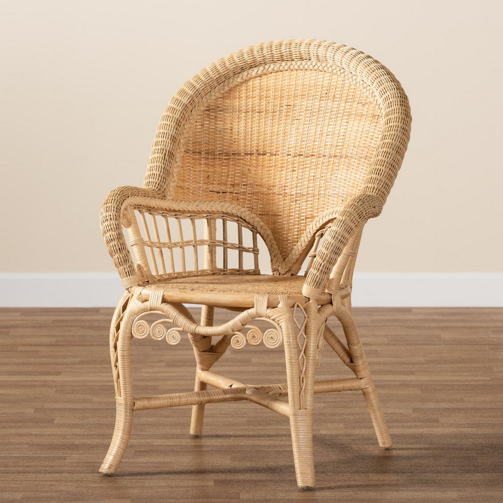 bali & pari - Ratu Chair in Natural Brown - Ratu-Rattan-AC view 9