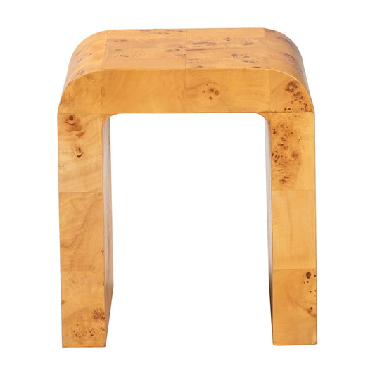 bali & pari - Revelle End Table in Light Mappa Burl - SVN-1140-Natural Burl Op1-Okin-ET view 2