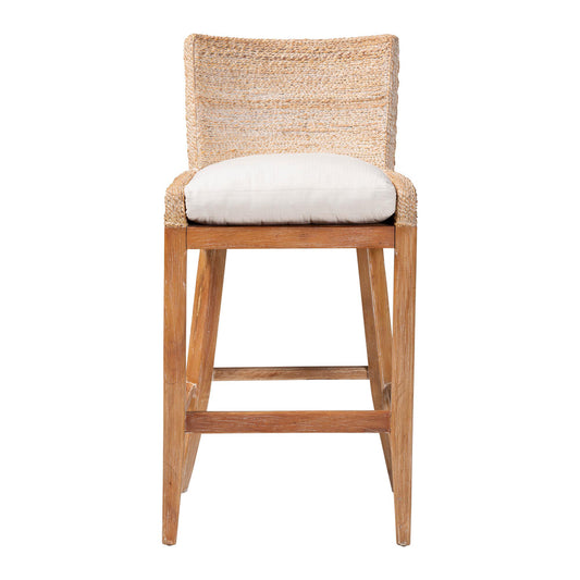 bali & pari - Ridley Bar Stool in White Wash - MD-39835 Ridley-White Wash-Cushion-BS view 2