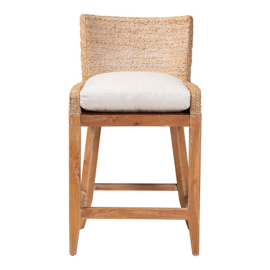 bali & pari - Ridley Counter Stool in White Wash - MD-39834 Ridley-White Wash-Cushion-CS view 2