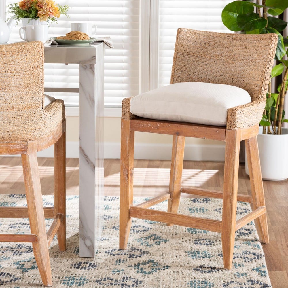 bali & pari - Ridley Counter Stool in White Wash - MD-39834 Ridley-White Wash-Cushion-CS view 8