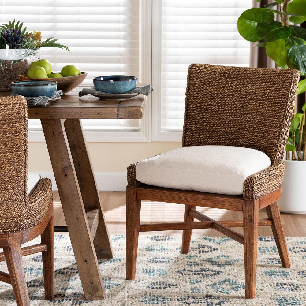 bali & pari - Ridley Dining Chair in Brown Wash - MD-39833 Ridley-Brown Wash-Cushion-DC view 8