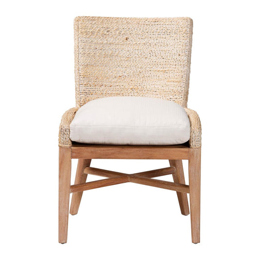 bali & pari - Ridley Dining Chair in White Wash - MD-39833 Ridley-White Wash-Cushion-DC view 2