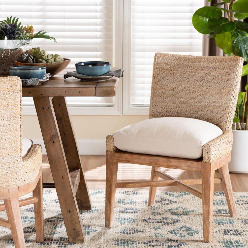 bali & pari - Ridley Dining Chair in White Wash - MD-39833 Ridley-White Wash-Cushion-DC view 8