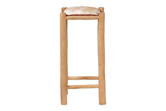 bali & pari - Rivera Bar Stool - BGL-01-Goat Leather-BS view 2