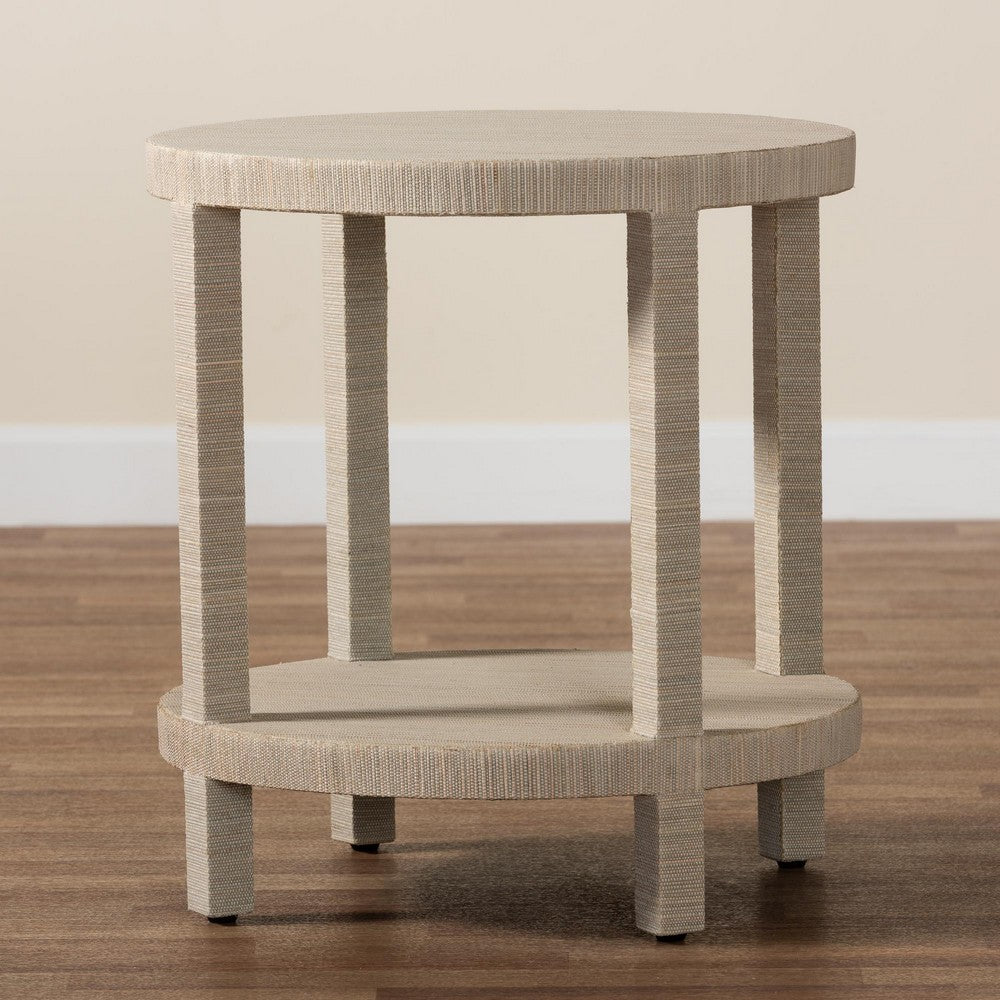 bali & pari - Rocco End Table in Natural - Rocco-Natural Woven Grasscloth-ET view 7