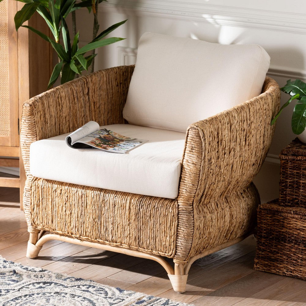 bali & pari - Roma Chair in Natural Brown/Brown - Roma-Rattan/Banana Weave-Cushion-AC view 8