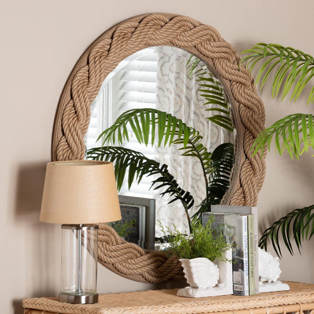 bali & pari - Romana Mirror in Natural Brown - F247-FT4-Mirror view 3