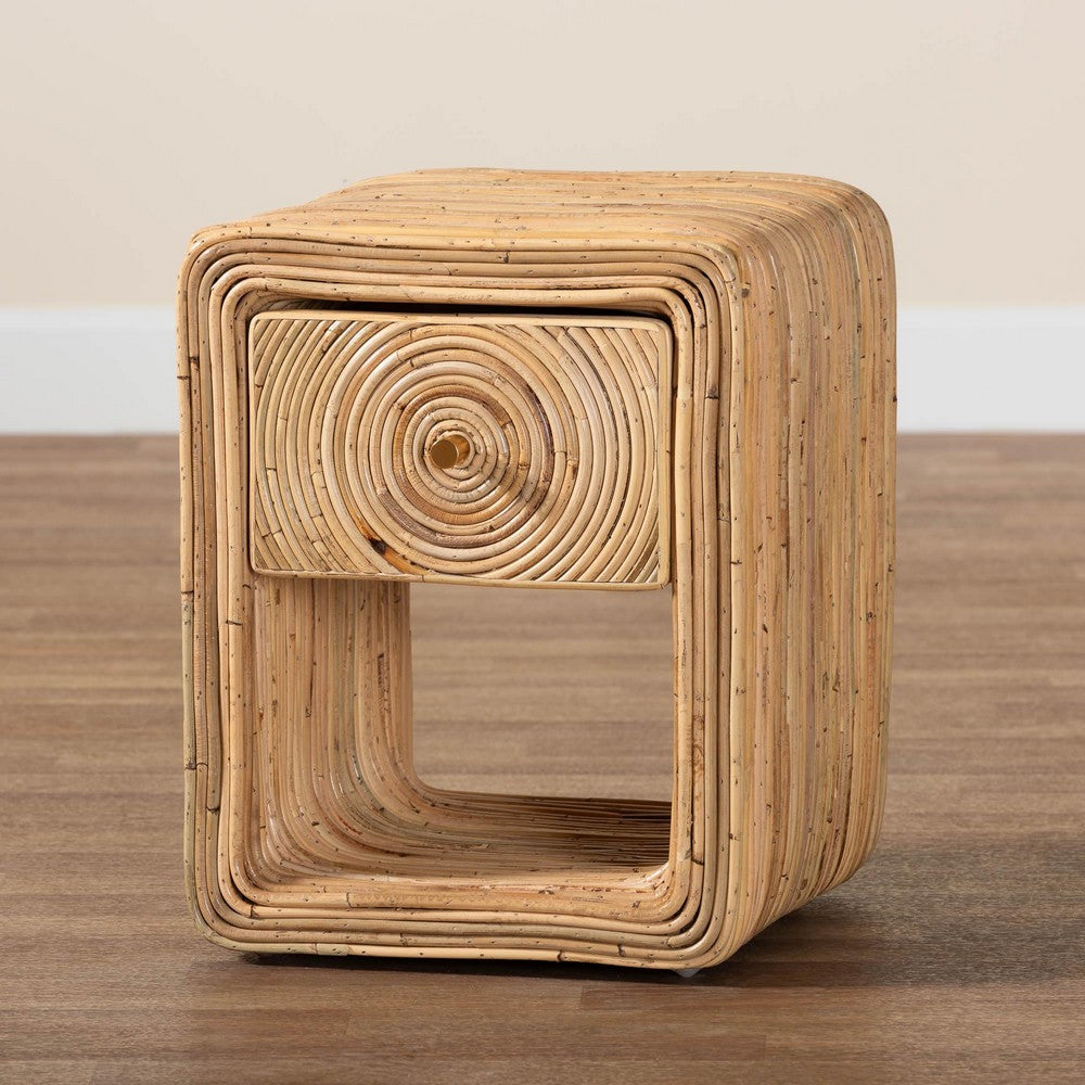 bali & pari - Rosina Nightstand in Natural - WS057-Natural Rattan-NS view 9