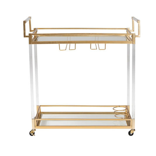 bali & pari - Savannah Cart in Gold/Clear - JY21A018-Gold-Cart view 2