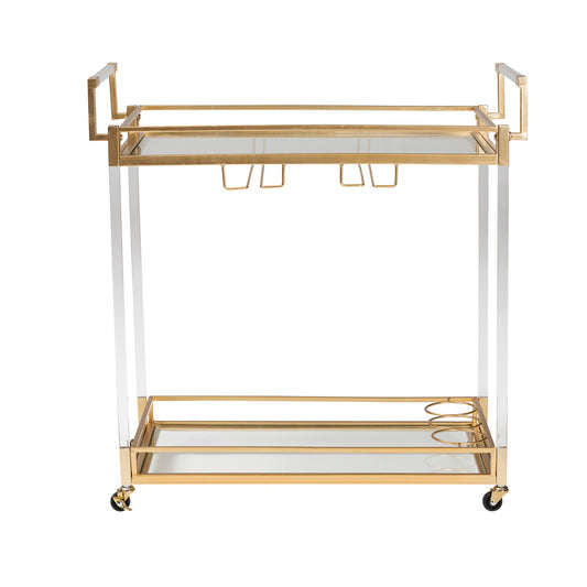 bali & pari - Savannah Cart in Gold/Clear - JY21A018-Gold-Cart view 2