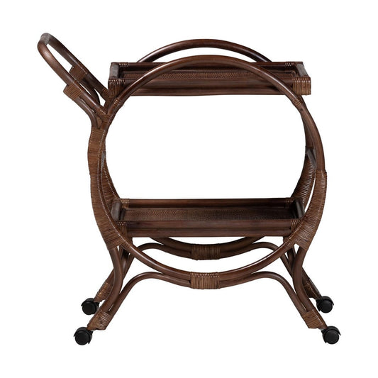 bali & pari - SelahCart in Coffee Bean - WS233-Coffee Bean/Rattan-Cart view 2