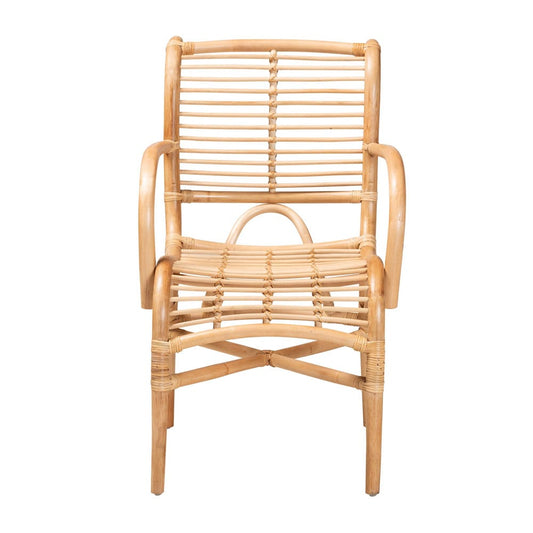 bali & pari - Seminyak Chair in Natural Brown - Seminyak-Rattan-Lounge Chair view 2