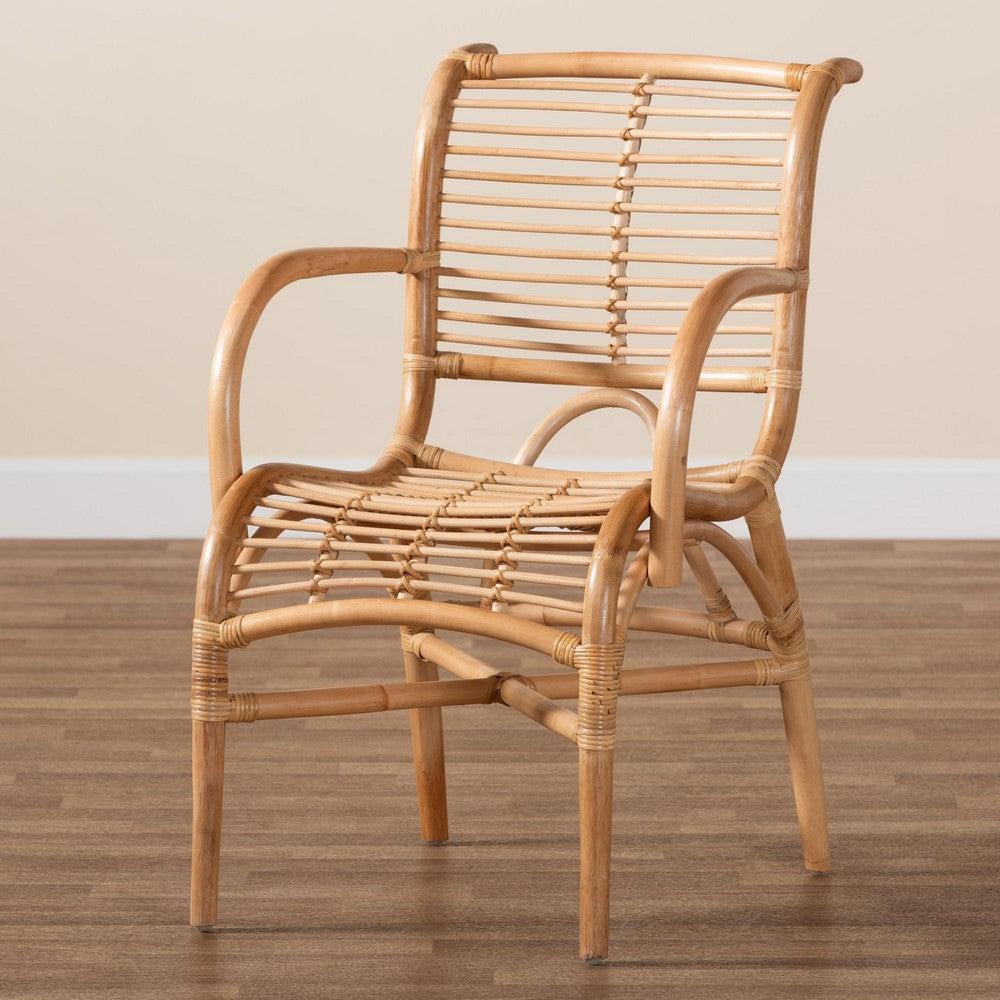 bali & pari - Seminyak Chair in Natural Brown - Seminyak-Rattan-Lounge Chair view 9