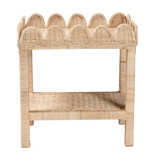 bali & pari - Sumana Side Table in Natural - WS069-Natural Rattan-Side Table view 2