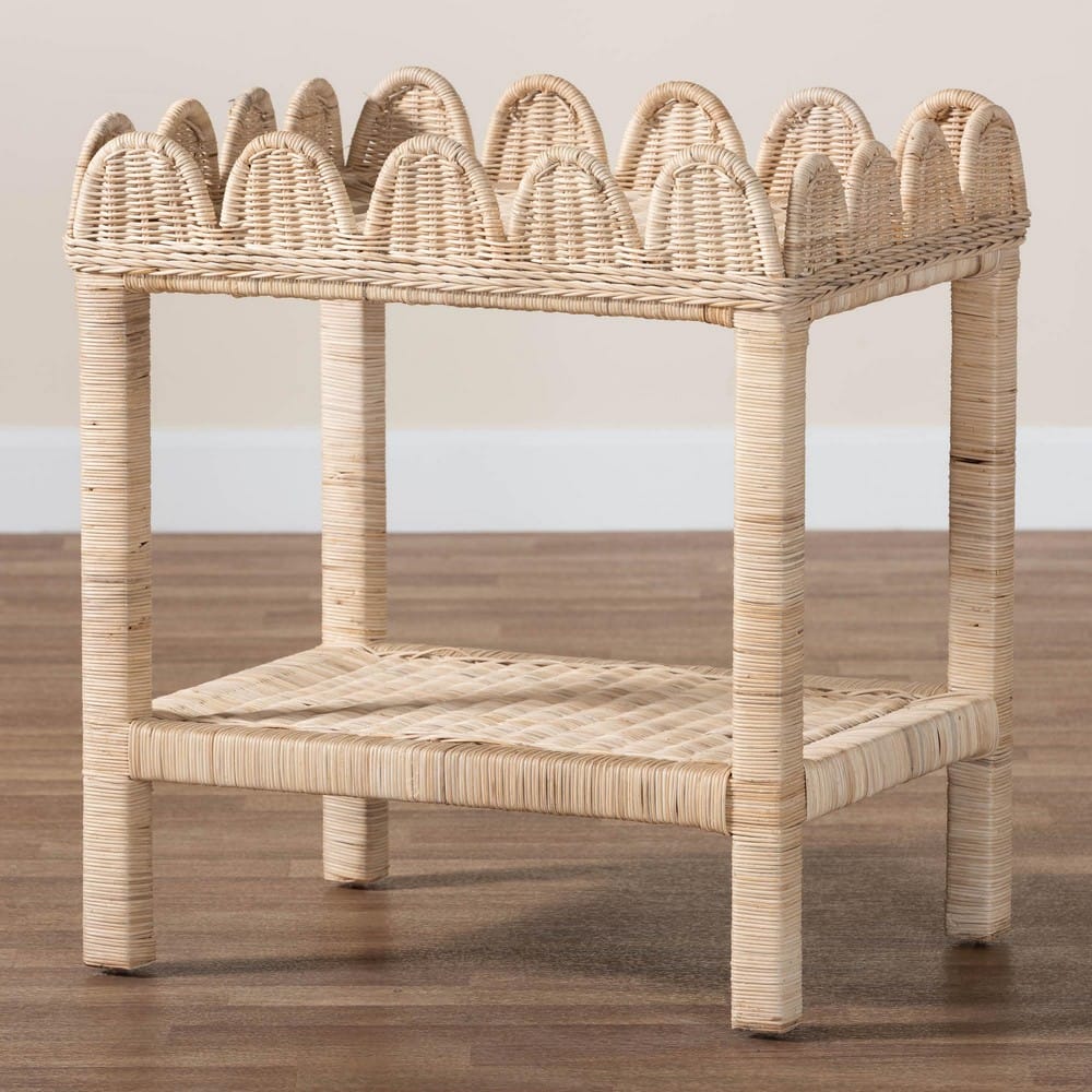 bali & pari - Sumana Side Table in Natural - WS069-Natural Rattan-Side Table view 8
