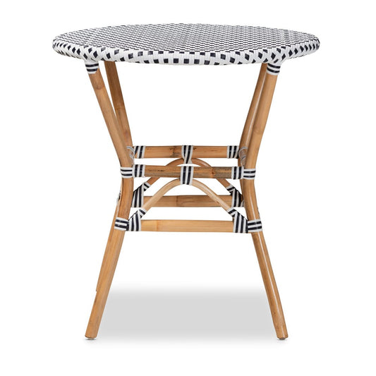 bali & pari - Tavor Dining Table in Black/White/Brown - DC613-Rattan-DT view 2