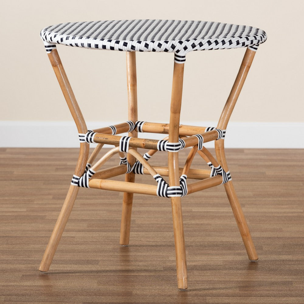 bali & pari - Tavor Dining Table in Black/White/Brown - DC613-Rattan-DT view 8
