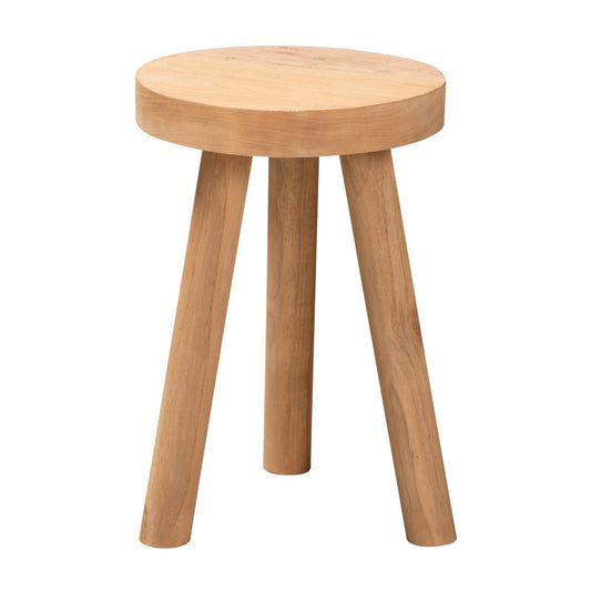 bali & pari - Terah Footstool in Natural Brown - Solo-Natural-Stool view 2