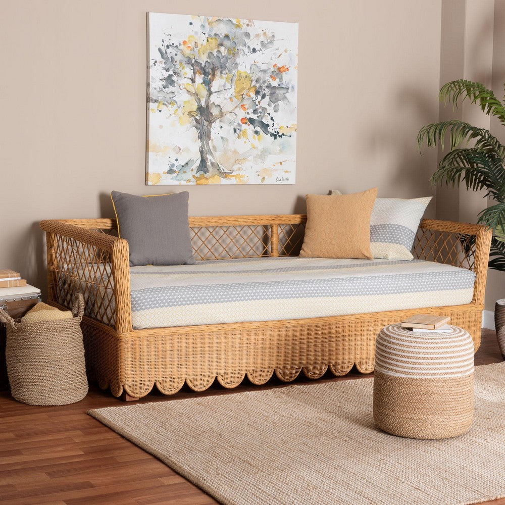 bali & pari - Teresa Daybed in Light Honey - Teresa-Light Honey Rattan-Daybed view 7
