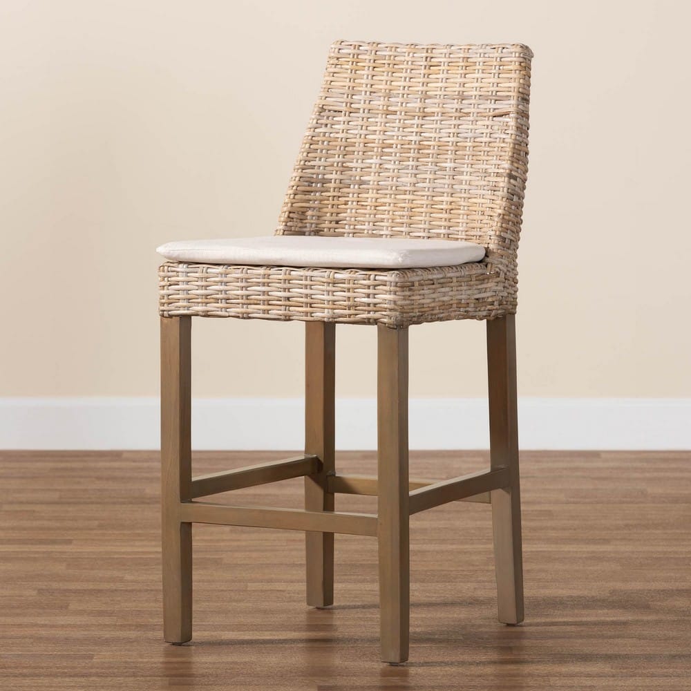 bali & pari - Toby Counter Stool in Kubu Grey/Rustic Taupe - Toby-Grey Natural-CS view 9