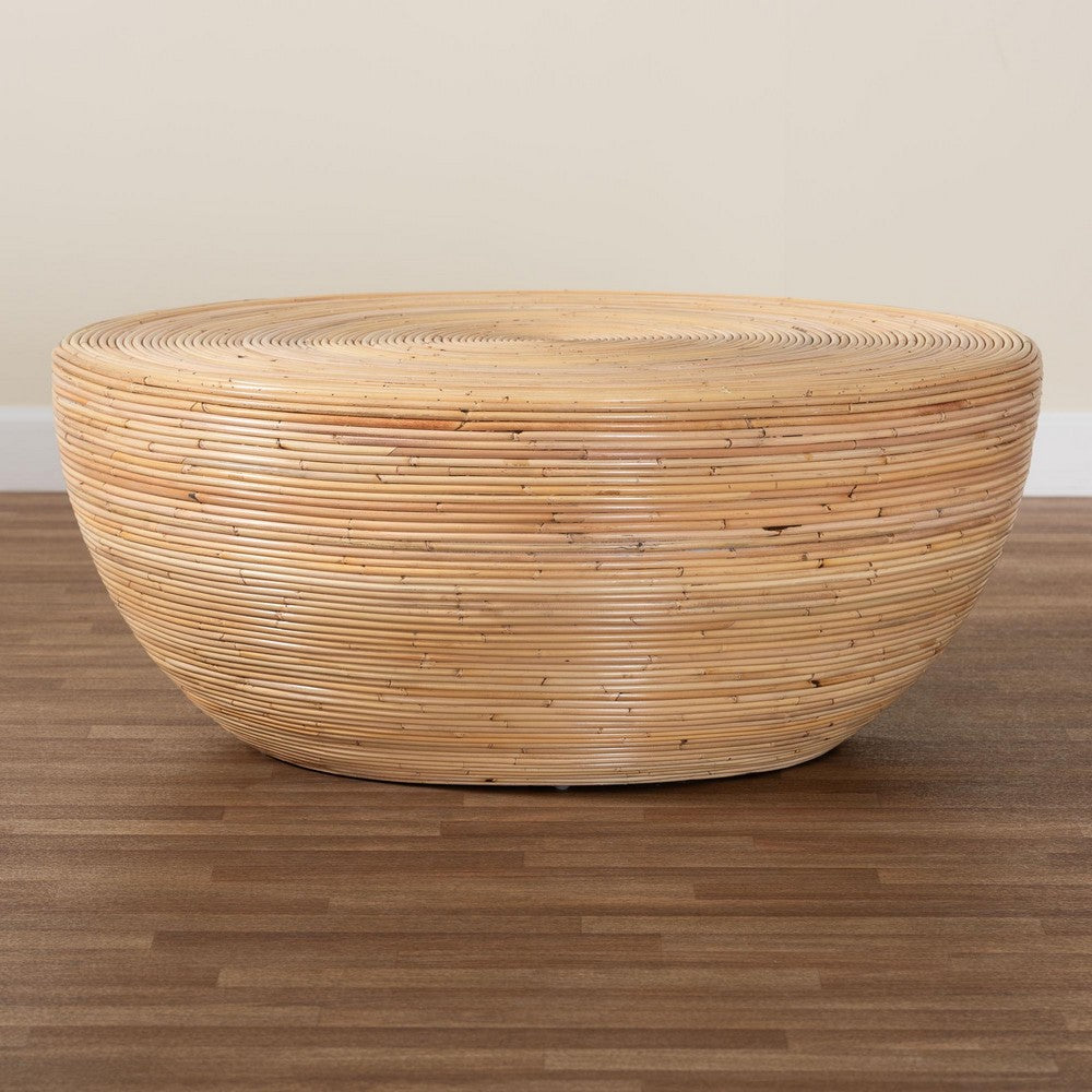 bali & pari - Tokyo Coffee Table in Natural Brown - Tokyo-Natural Rattan-Coffee Table view 7