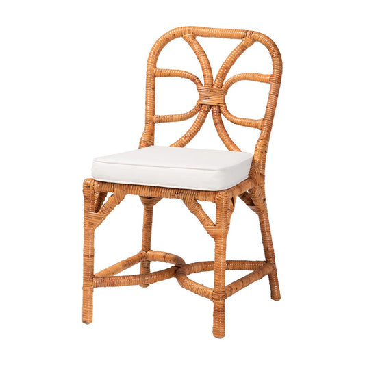 bali & pari - Trenton Dining Set in Light Honey - Trenton-Light Honey Rattan-5PC Dining Set view 2