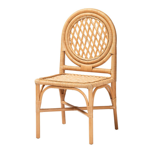 bali & pari - Troy Dining Set in Light Honey - Troy-Light Honey Rattan-5PC Dining Set view 2