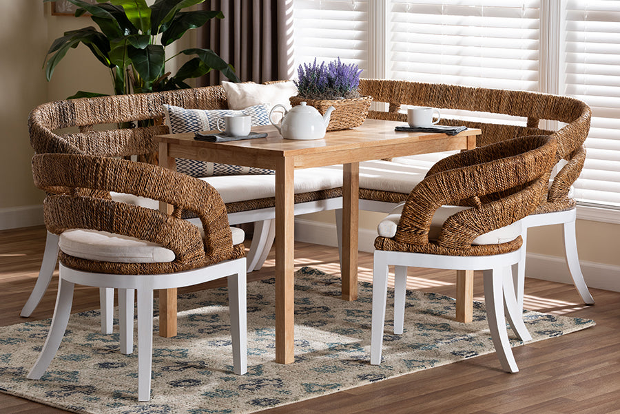 bali & pari - Ubud Dining Set in Natural Brown - Ubud/RH7006-5PC Dining Set view 10