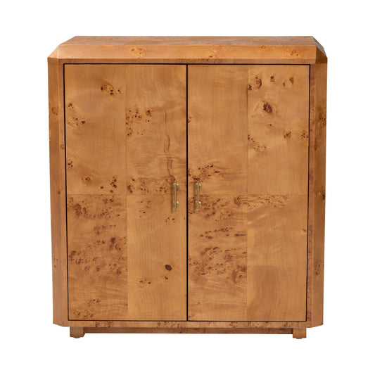 bali & pari - Valora Sideboard in Mappa Burl - SVN-1308B-Natural Burl-Nebu-2DR-Cabinet view 2