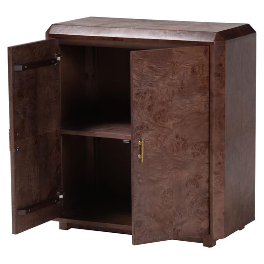 bali & pari - Valora Storage Cabinet in Dark Walnut - SVN-1308B-Dark Walnut-Nebu-2DR-Cabinet view 2