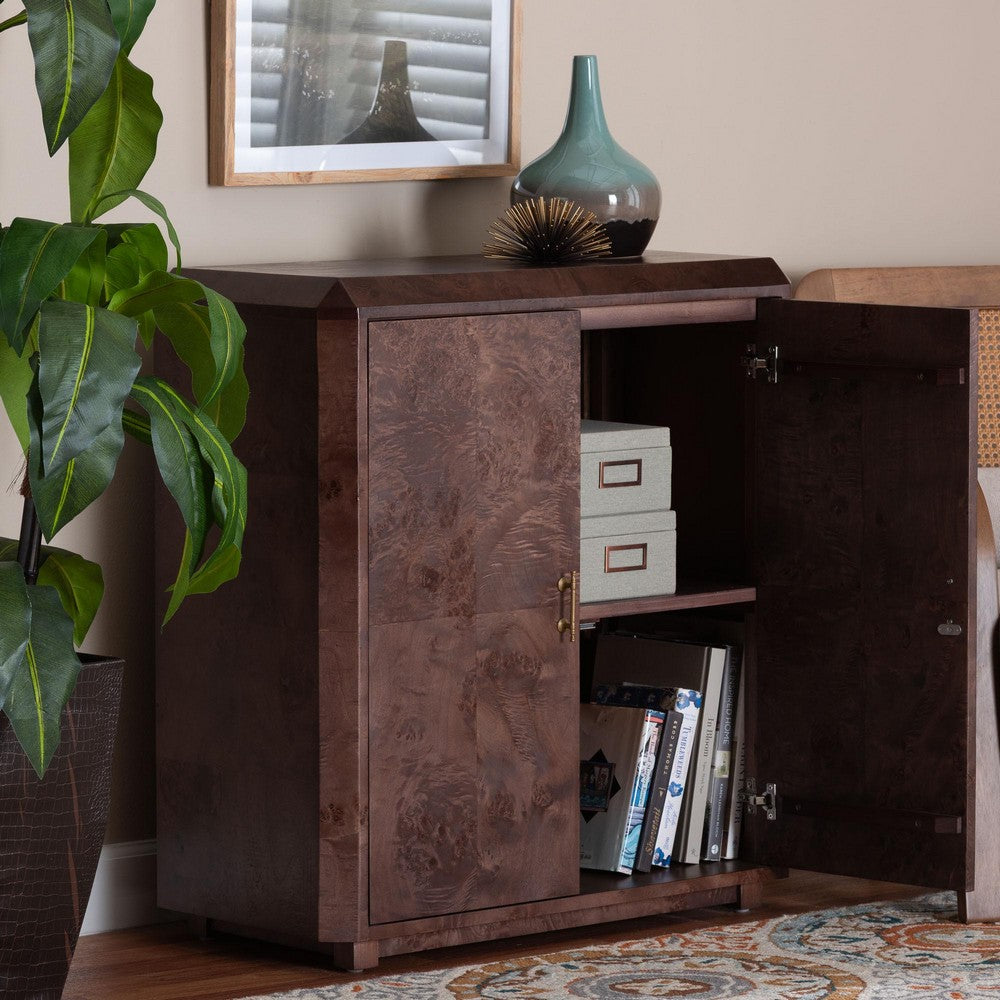 bali & pari - Valora Storage Cabinet in Dark Walnut - SVN-1308B-Dark Walnut-Nebu-2DR-Cabinet view 9
