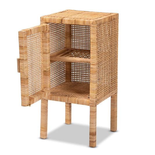 bali & pari - Vivan Nightstand in Natural Brown - Vivan-Mahogany-NS view 2