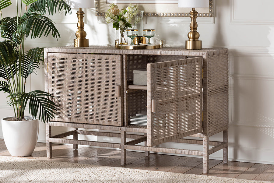 bali & pari - Vivan Storage Cabinet in French Grey - Vivan-W137-French Grey-Cabinet view 10