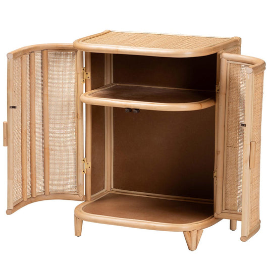 bali & pari - Yanka Storage Cabinet in Natural - WS 017-Natural Rattan-Large-Cabinet view 2