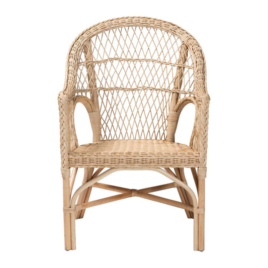 bali & pari - Zaira Arm Chair in Natural - Zaira-Version2-Rattan-AC view 2