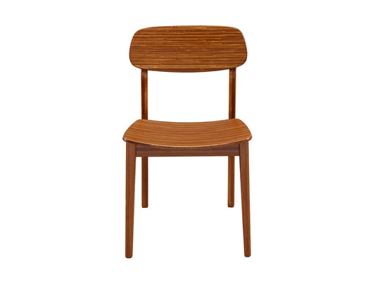 Bamax - Dylan Bamboo Dining Chair Set of 2 in Amber Finish - DLN023CP view 2