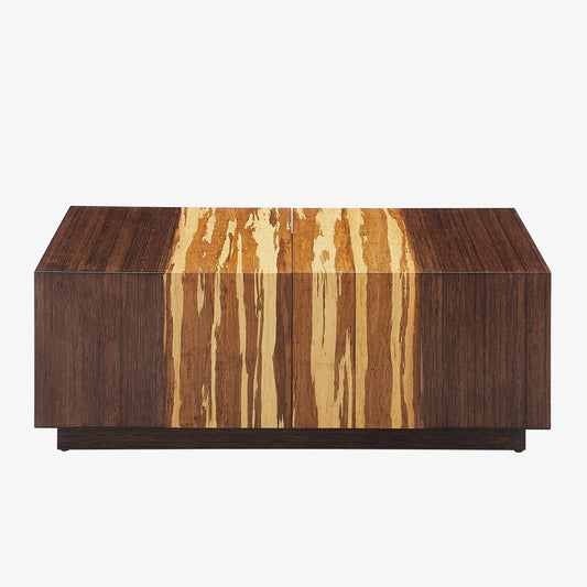 Bamax - Sarah 40 Mid-Century Modern Coffee Table with Hidden Storage in Exotic Tiger Finish - SRH015BG view 2