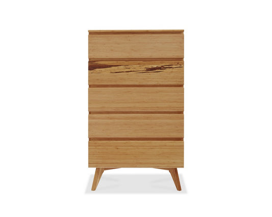Bamax - Sarah Five Drawer High Chest, Golden - SRH004GD view 2