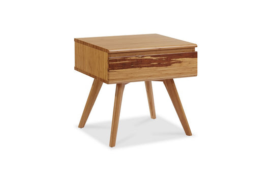 Bamax - Sarah Solid Bamboo Nightstand with Drawer - SRH003GD view 2