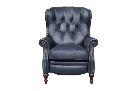 BarcaLounger - Kendall Recliner Shoreham Blue Leather - 74733570047 veiw 2