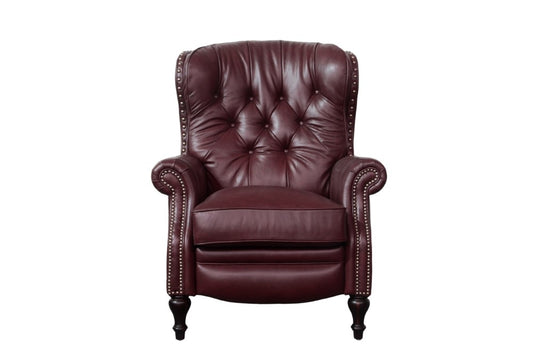 BarcaLounger - Kendall Recliner Shoreham Wine Leather - 74733570076 veiw 2