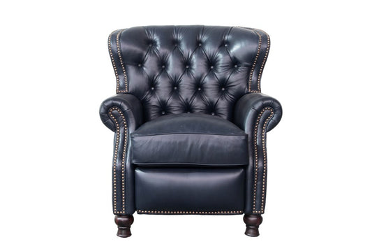 BarcaLounger - Presidential Recliner Shoreham Blue Leather - 74148570047 veiw 2